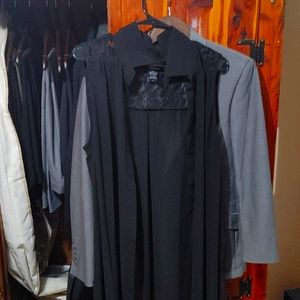 Long Black with Lace cardigan